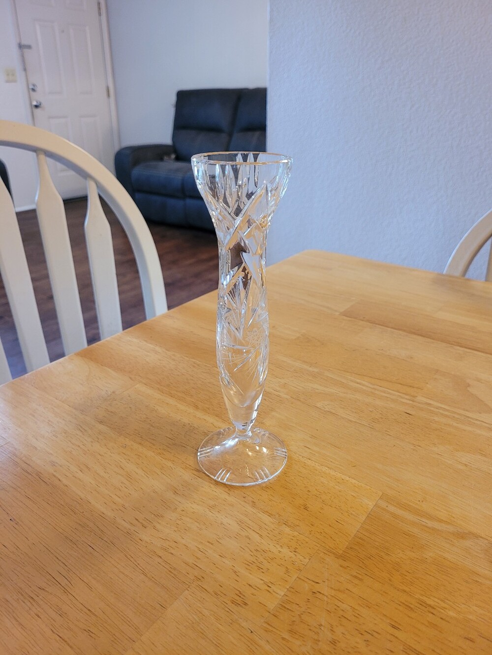 Vintage Cut Crystal Bud Vase